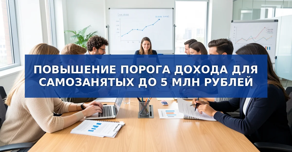 Планируют удвоить доходный порог для самозанятых: от 2,4 до 5 млн рублей