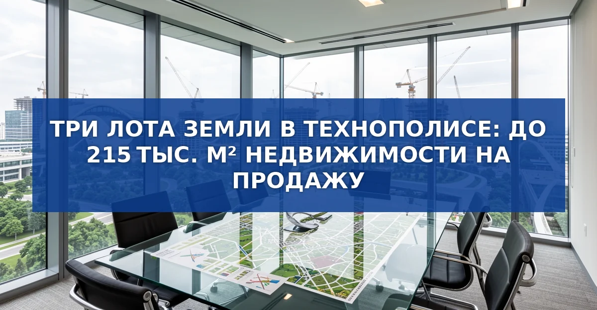 Три земельных участка в Технополисе Москвы выставлены на торги: детали и возможности