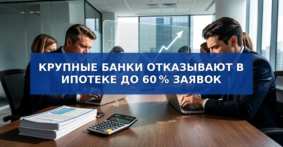 Крупные банки отказывают в ипотеке: от пятидесяти до шестидесяти процентов заявок отклоняют