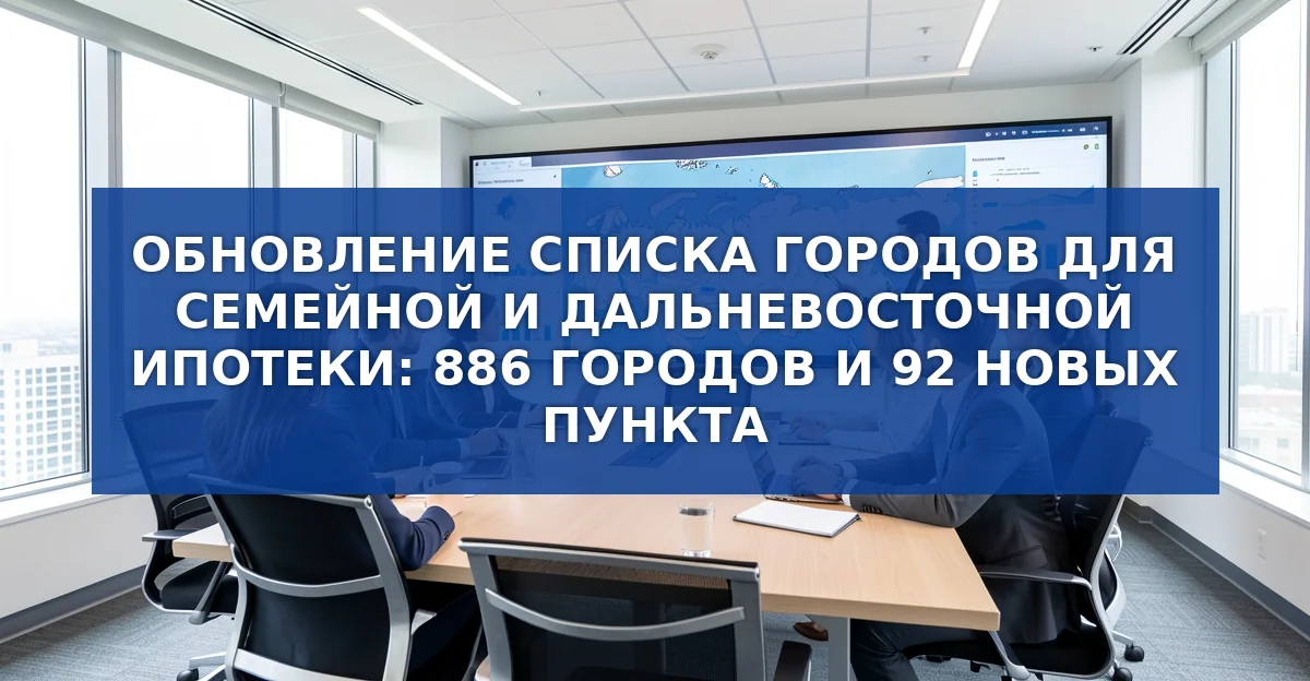 Обновление списка городов для льготных ипотечных программ: новые возможности для покупателей вторичного жилья