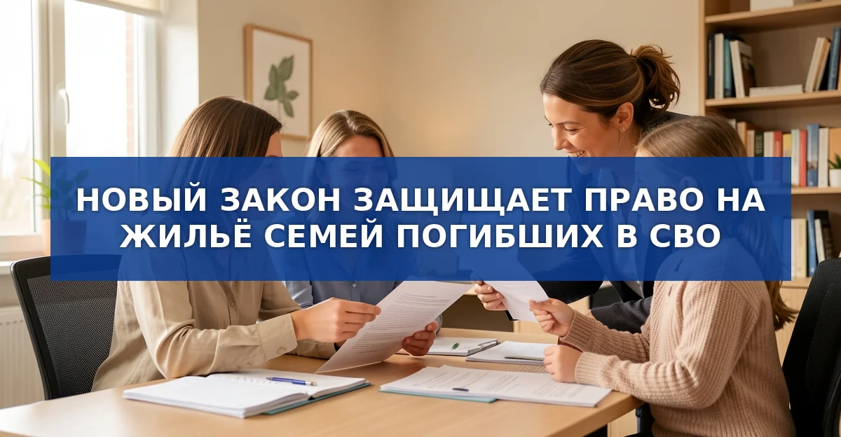 Новый закон защищает право на жильё семей погибших в СВО