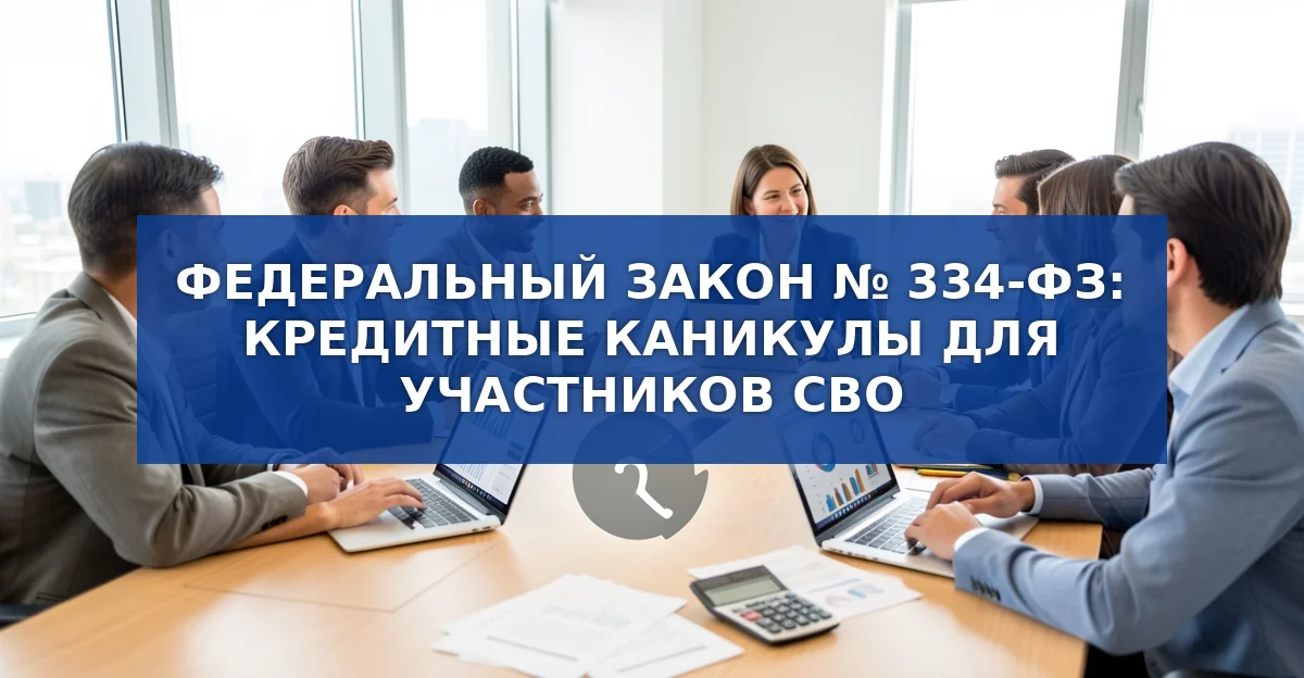 Кредитные каникулы для участников специальной военной операции: новые гарантии от закона 334‑ФЗ