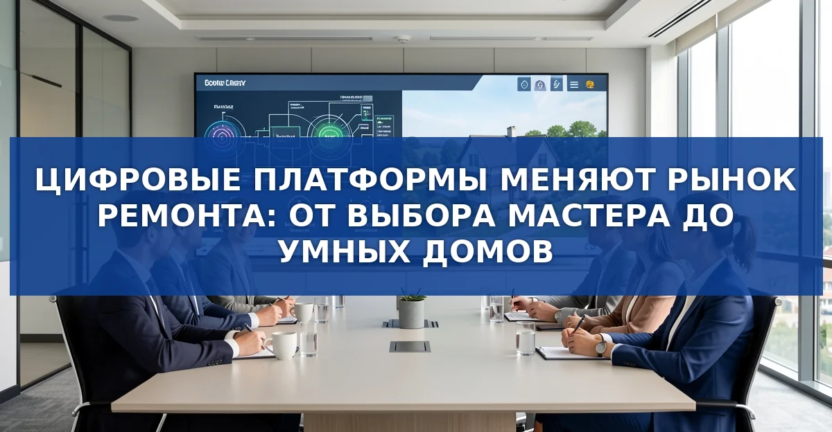 Цифровые сервисы меняют рынок ремонта: от подбора мастеров до умных домов