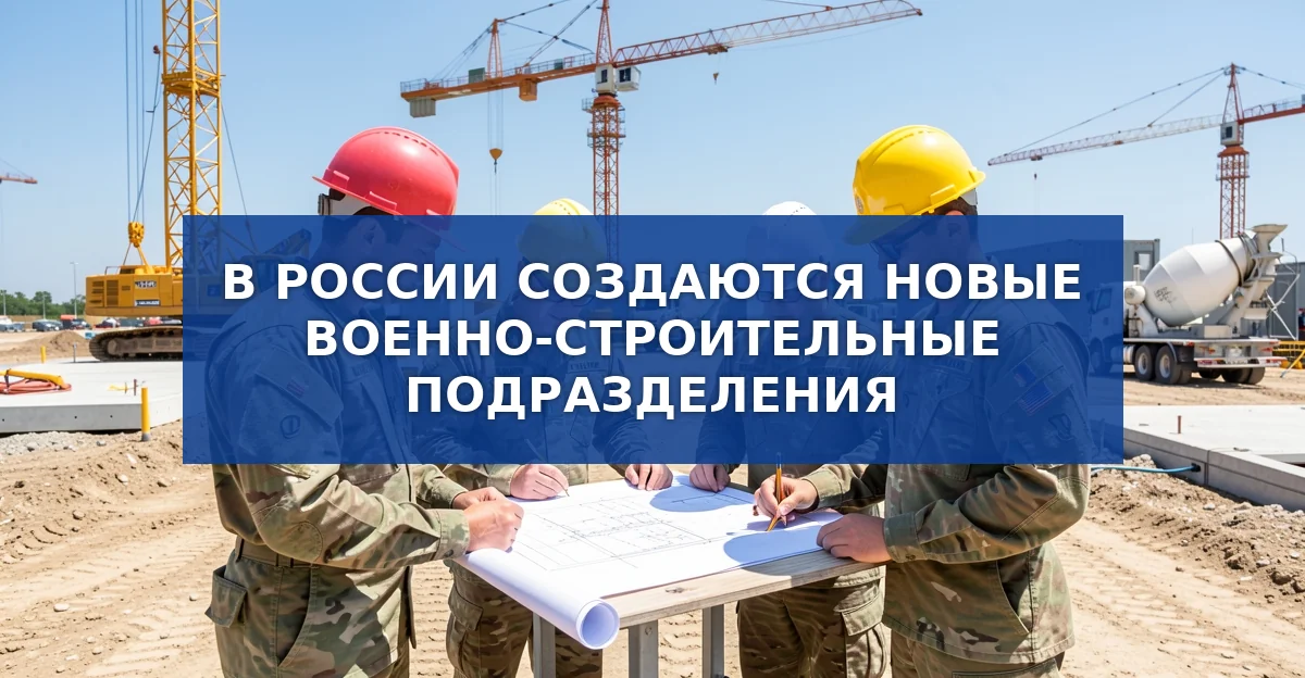 Новые военно‑строительные подразделения России: задачи, подготовка кадров и перспективы