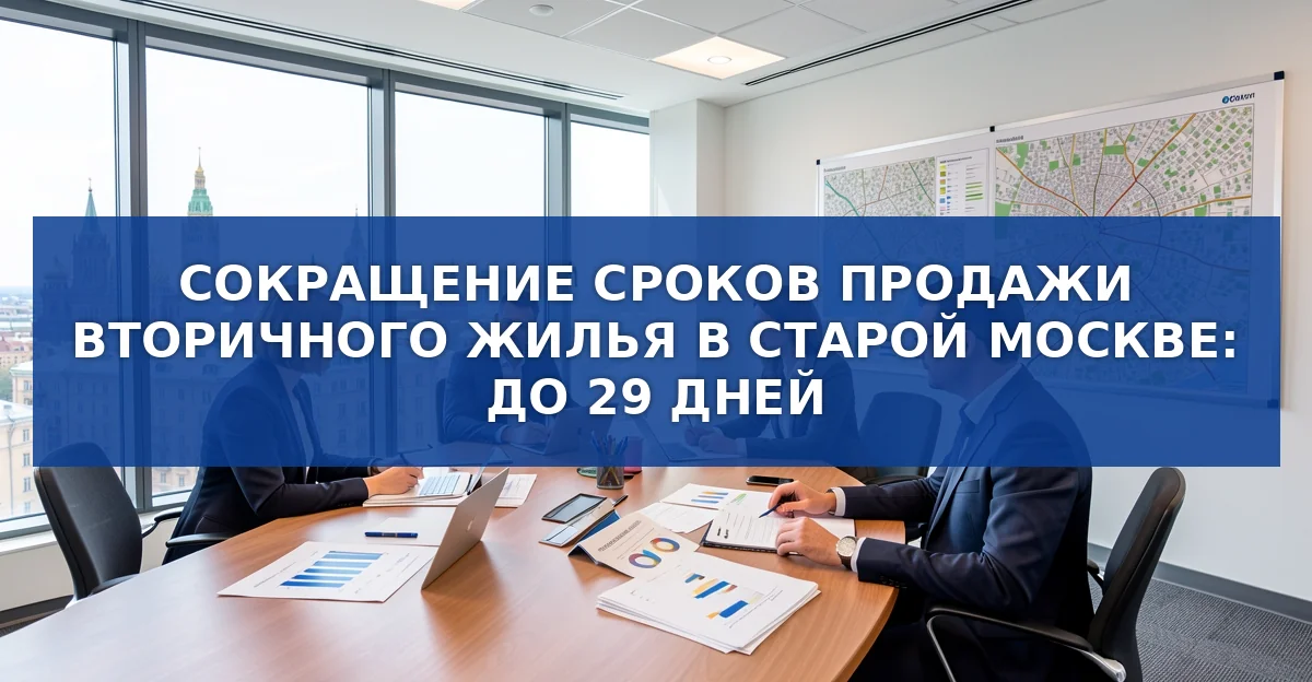 Сокращение сроков продажи вторичного жилья в Москве до 29 дней и рост цен