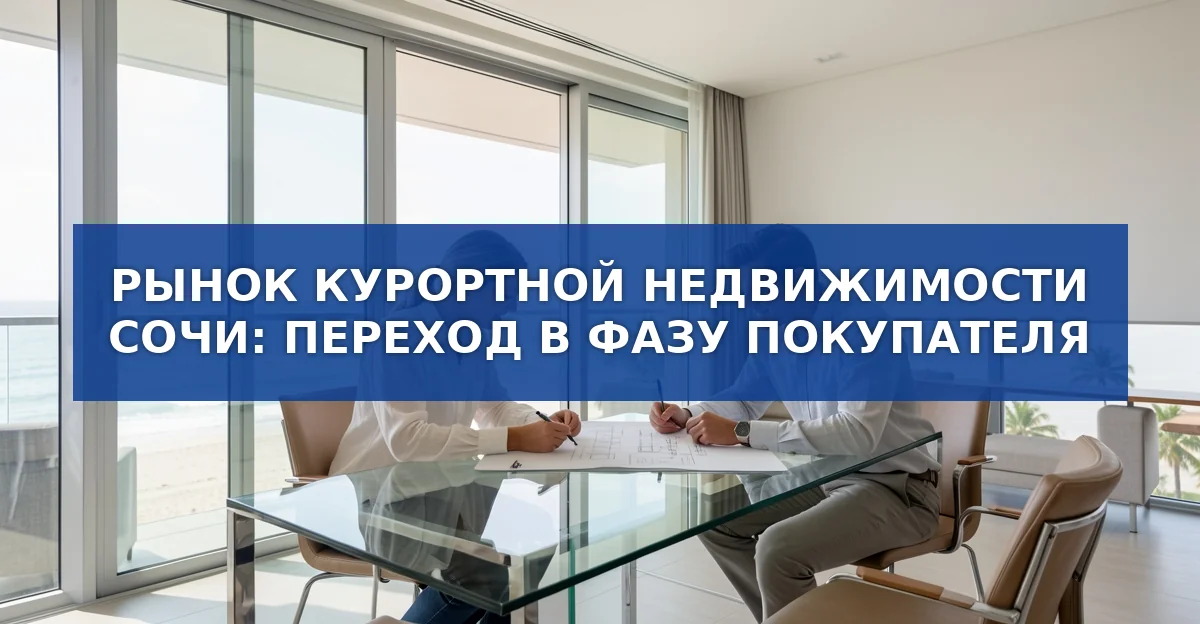 Рынок курортной недвижимости Сочи переходит в пользу покупателя: анализ и прогноз до 2030 года