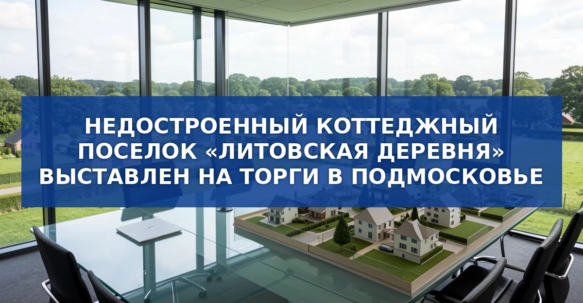 Торги по продаже коттеджного поселка «Литовская деревня» в Одинцовском районе: детали и выгоды
