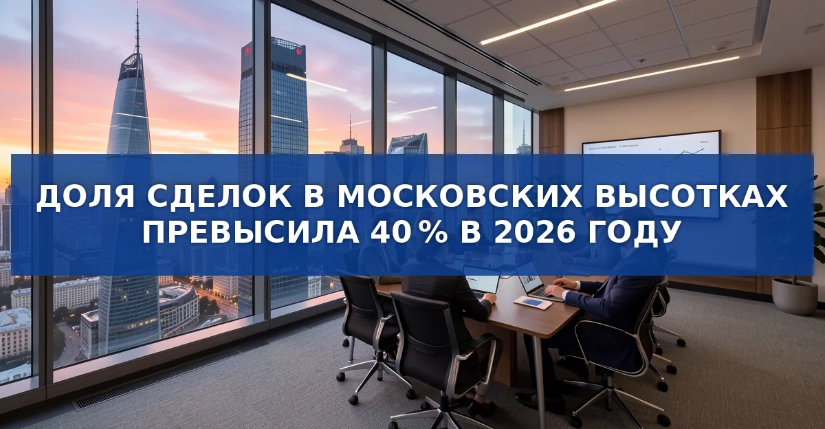 Продажи в высотных домах Москвы превысили 40 %: что стоит за ростом рынка
