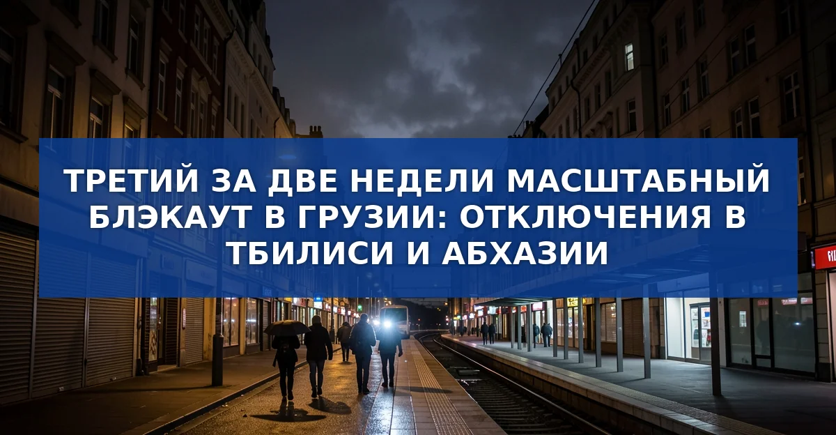 Третий крупный блэкаут за две недели в Грузии: причины, последствия и рекомендации