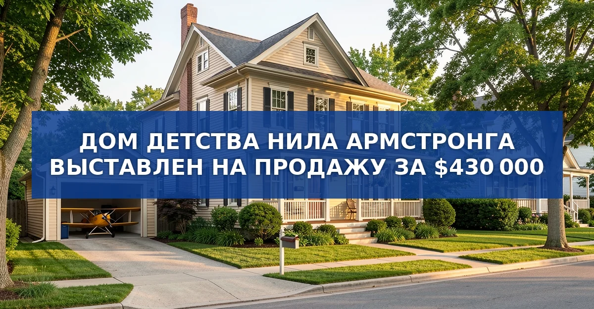 Дом детства Нила Армстронга в Огайо выставлен на продажу за 430 000 долларов