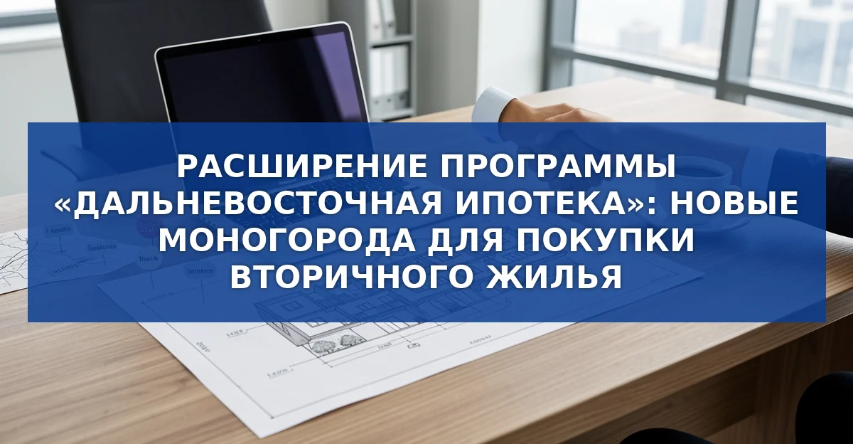 Дальневосточная ипотека: шесть новых моногородов открыты для покупки жилья