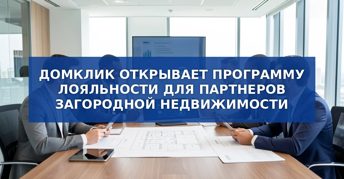 Домклик запускает программу лояльности для партнеров загородной недвижимости