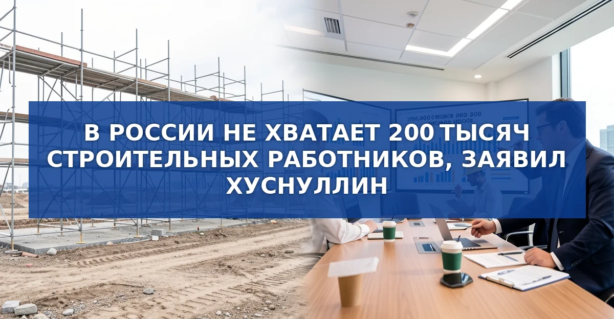 Острая нехватка 200 тысяч специалистов в строительстве России