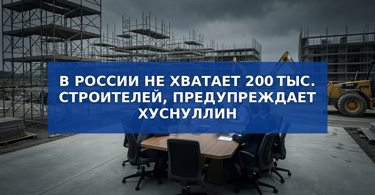 Острая нехватка 200 тысяч специалистов в строительстве России