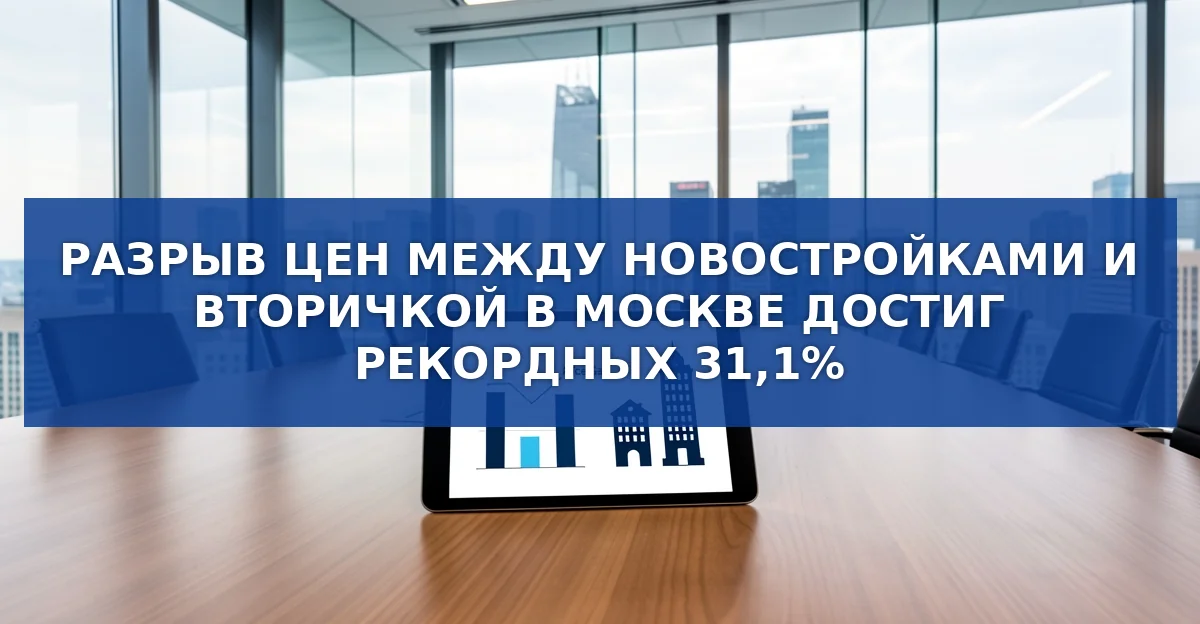 Разрыв цен между новостройками и вторичным жильём в Москве достиг рекордных 31,1 %