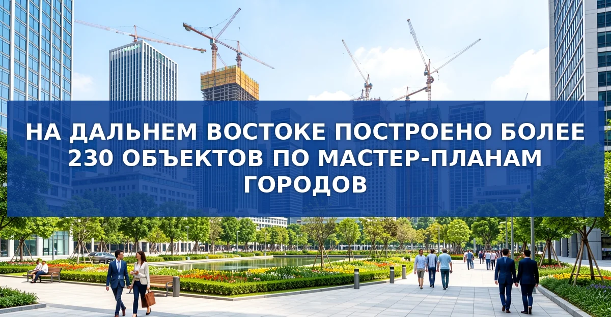 Строительство в Дальневосточном федеральном округе: 233 завершённых проекта стоимостью 83 млрд рублей