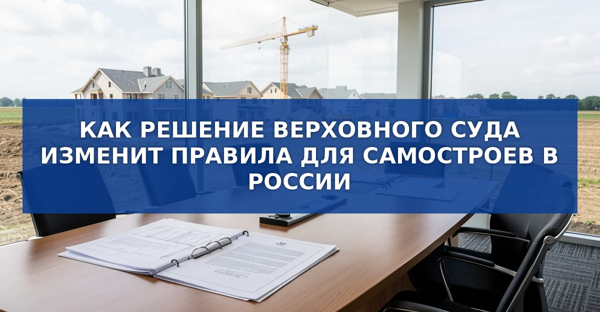 Новые правила регулирования самостроев: что изменилось после решения Верховного суда