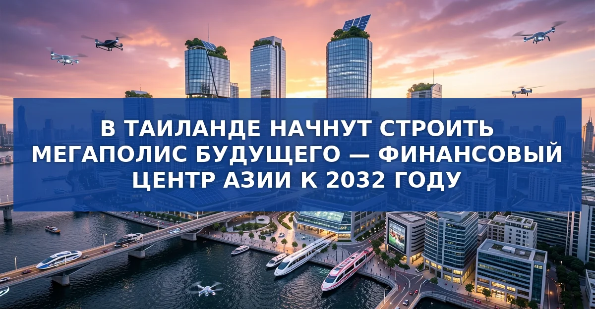 В Таиланде начнут строить автономный мегаполис‑финансовый центр к 2032 году