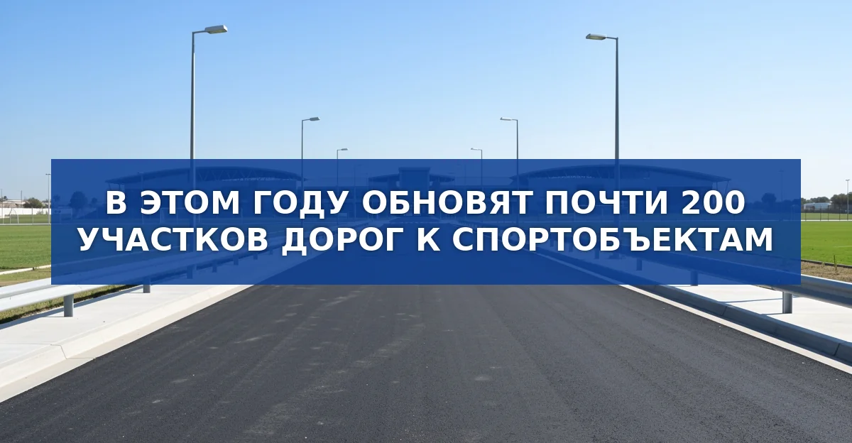 Обновление дорожной сети к спортивным объектам в 2026 году: цифры, планы и значение