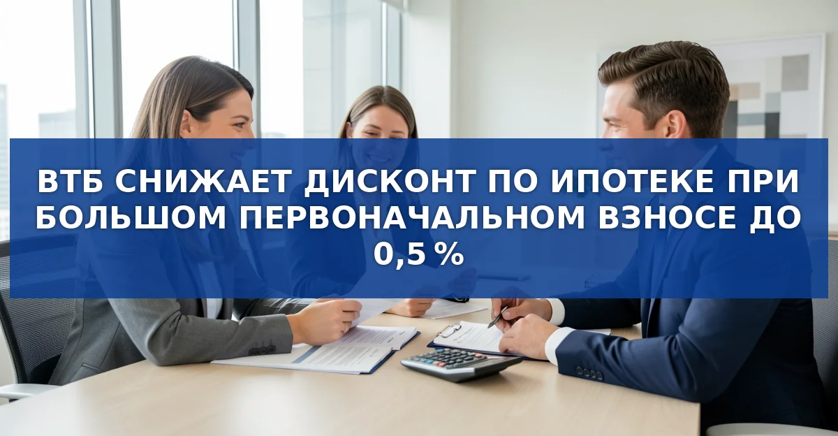 ВТБ уменьшил ипотечный дисконт: новые правила с 7 августа