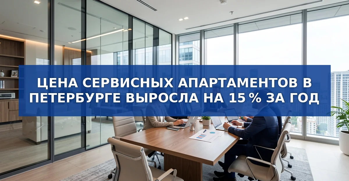 Сервисные апартаменты в Петербурге: цены выросли на 15 % и рынок набирает обороты