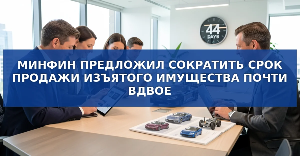 Минфин сократит срок продажи изъятого имущества с 100 до 44 дней