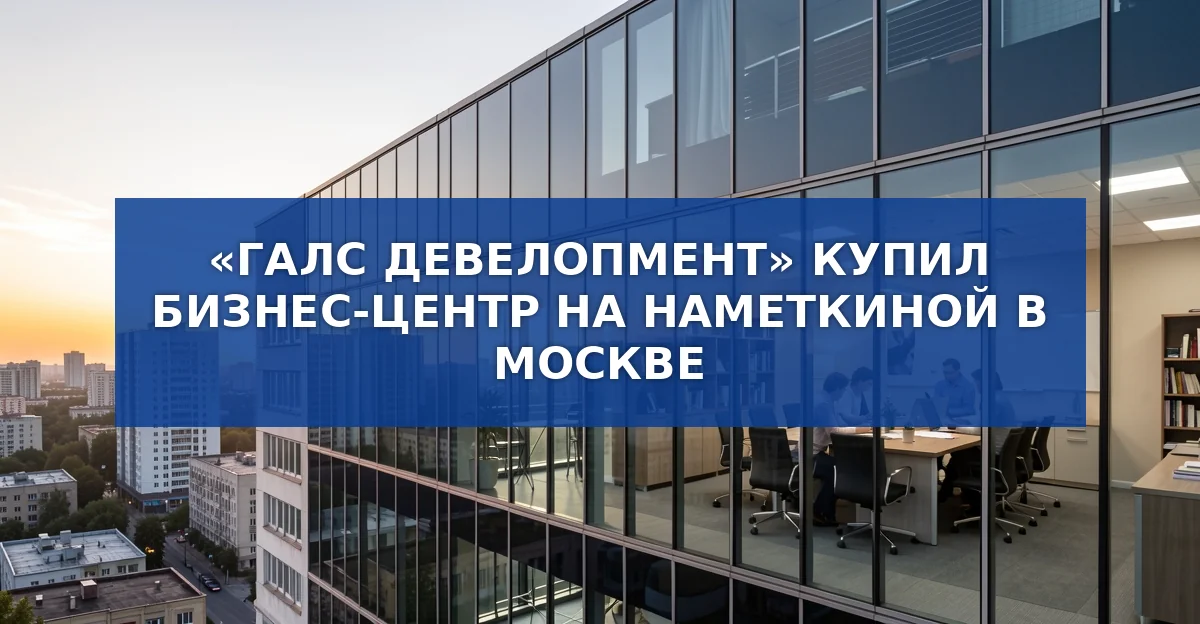 Галс Девелопмент покупает советский бизнес‑центр в ЮЗ‑Москве: планы модернизации и влияние на рынок