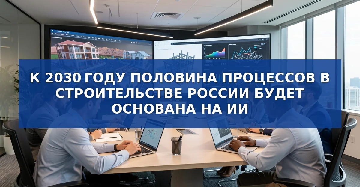 К 2030 году половина строительных процессов в России будет работать на базе ИИ