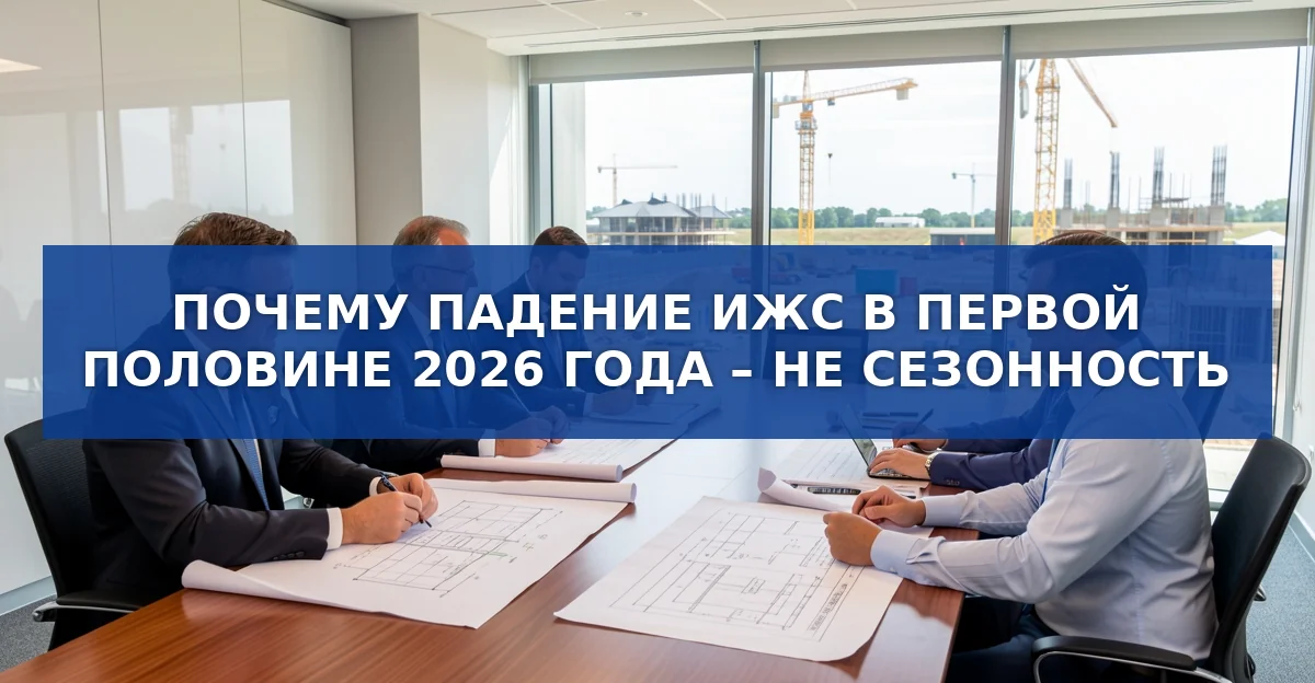 Снижение ввода в ИЖС в 2026 году: причины, задачи Минстроя и перспективы