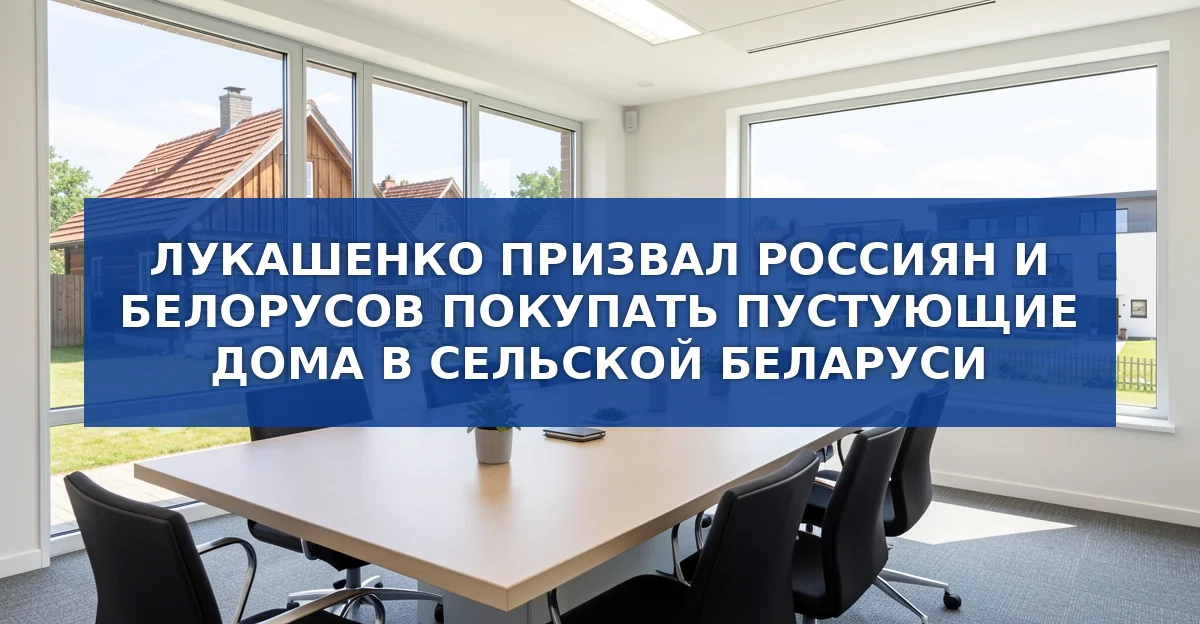 Лукашенко призвал россиян покупать сельскую недвижимость в Беларуси