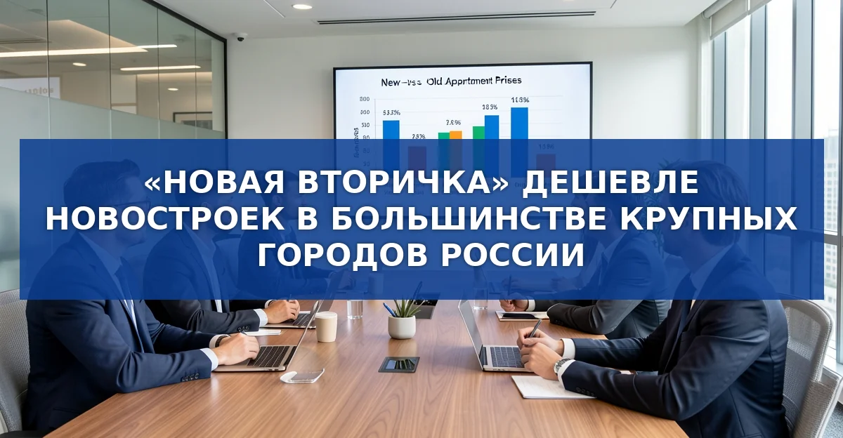 «Новая вторичка» становится дешевле новостроек в большинстве крупных городов России