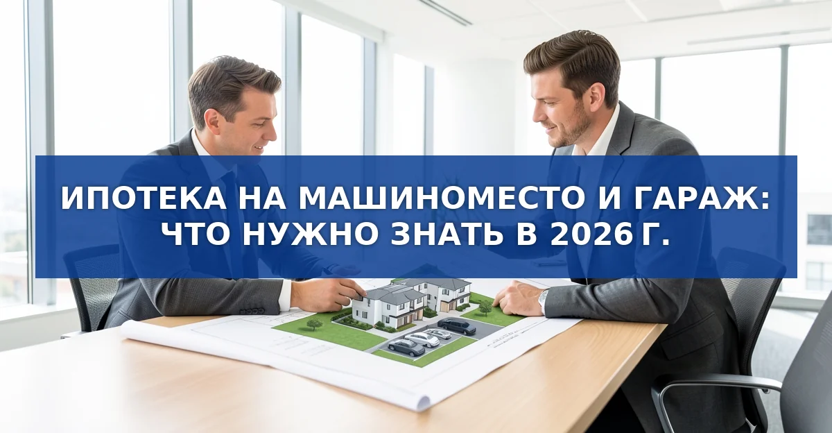 Ипотека на парковочное место и гараж: что нужно знать в 2026 году