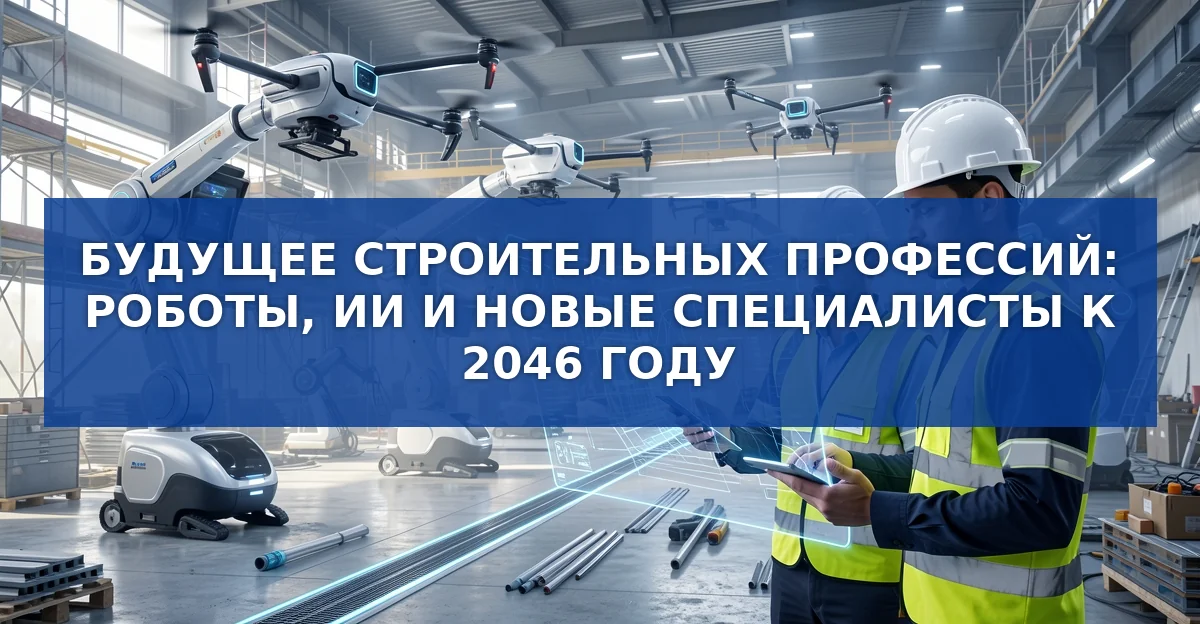 Строительство России в эпоху роботизации: какие профессии появятся к 2040‑м годам