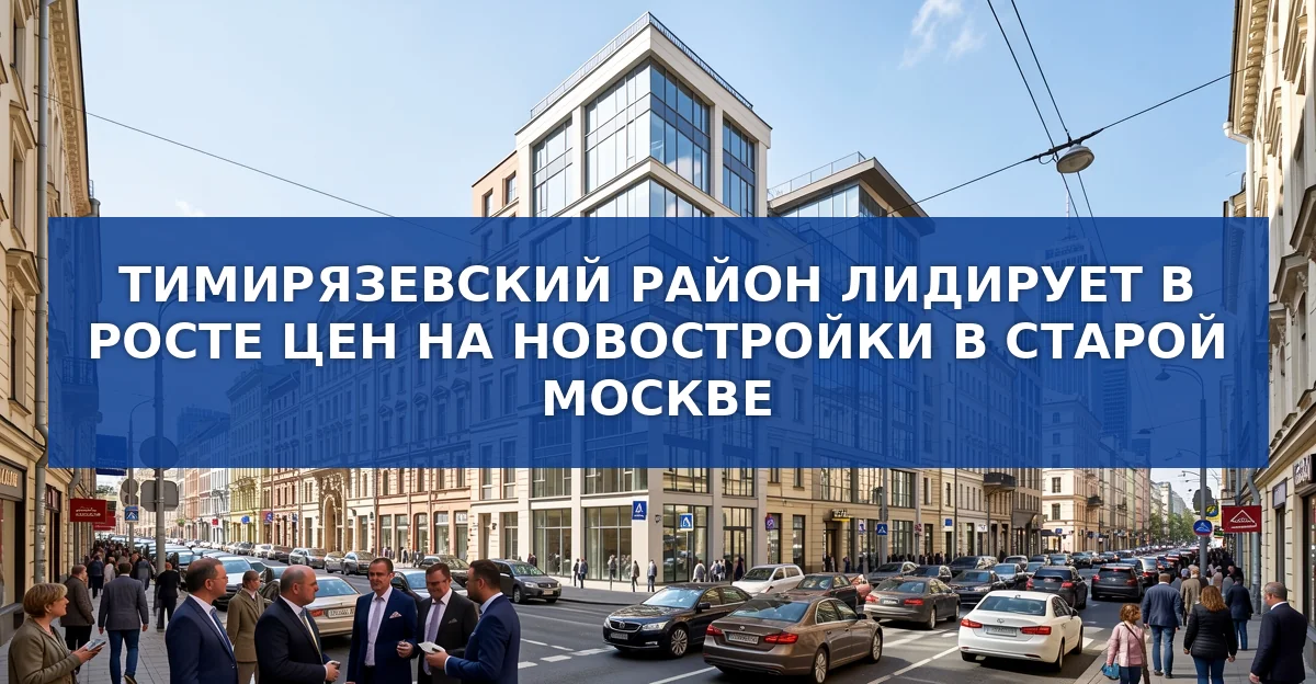 Тимирязевский район лидирует в росте цен на новостройки в Старой Москве
