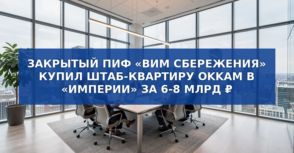 ПИФ «Вим сбережения» купил штаб‑квартиру Okkam в «Империи»: детали и значение для рынка