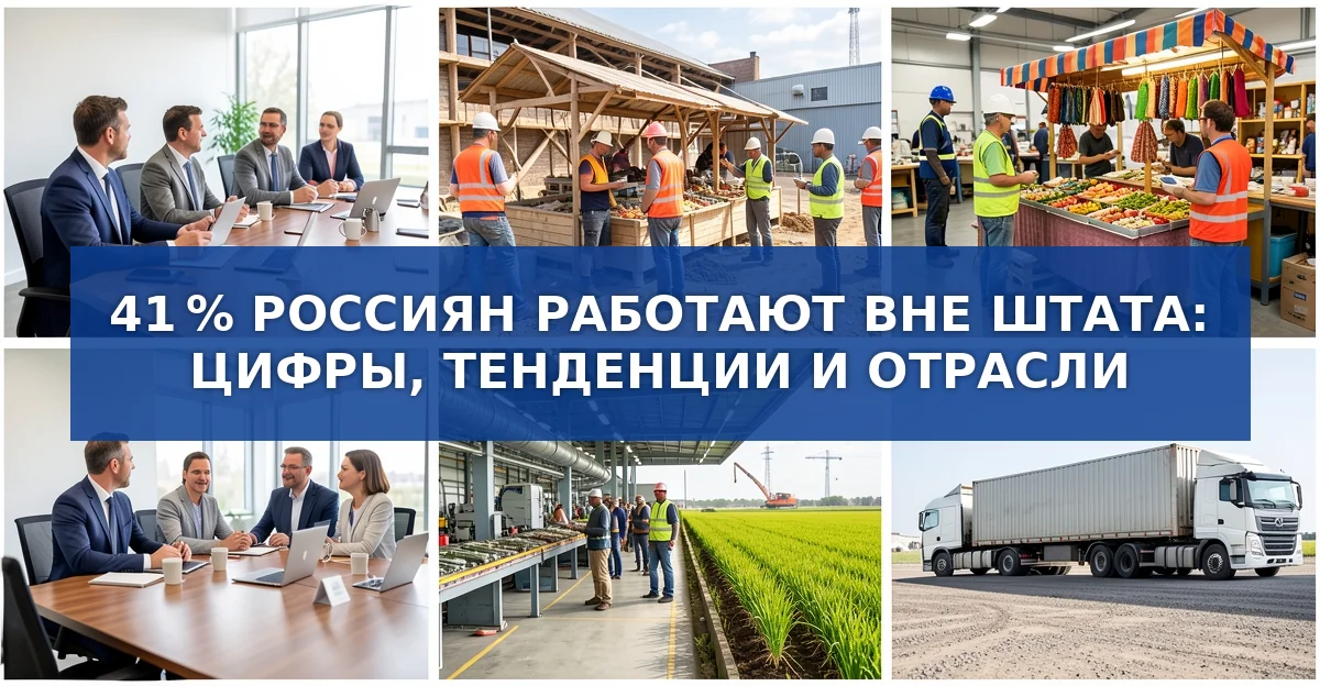 Сквозные цифры: почти половина российских работников без официального договора