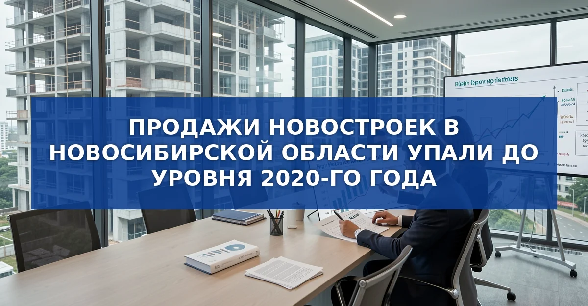Продажи новостроек в Новосибирской области упали до уровня 2020‑го года: причины и перспективы