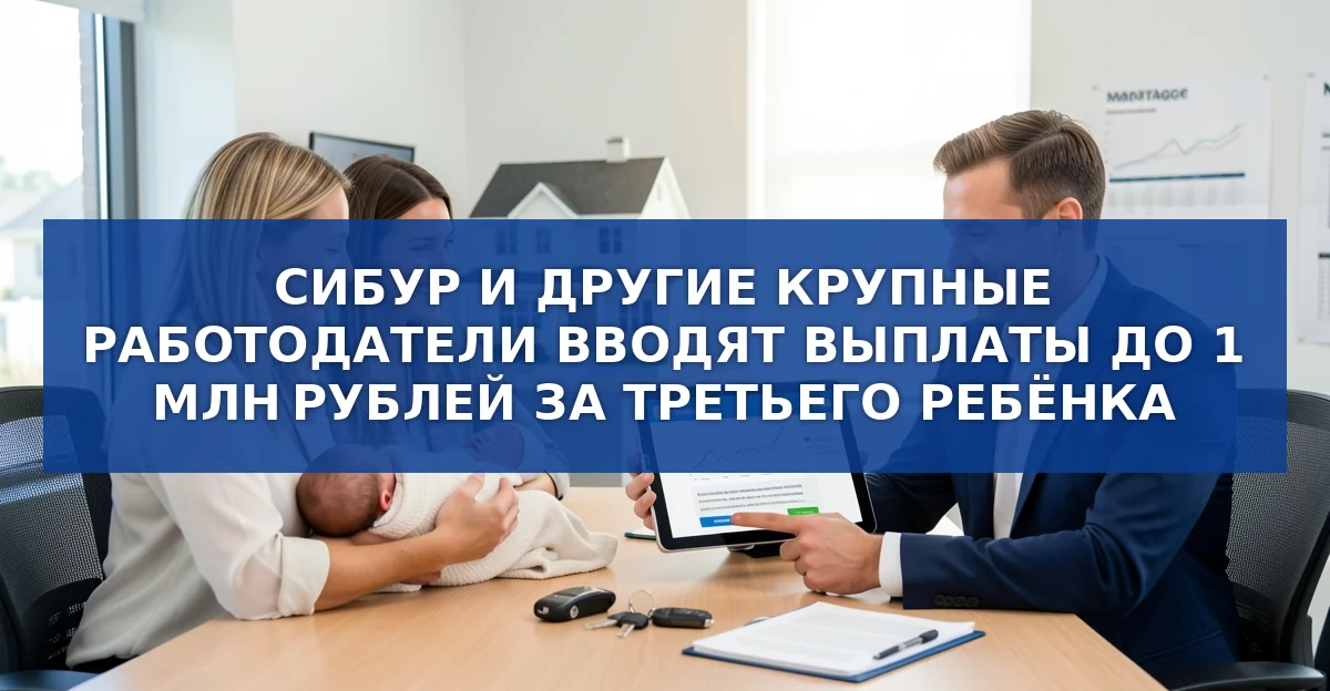 СИБУР выплачивает миллион рублей за третьего и последующего ребёнка: детали программы и сравнение с другими компаниями