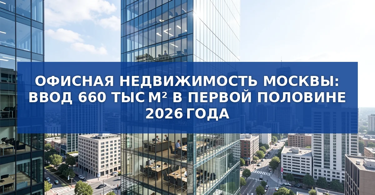 Масштабный ввод офисных площадей в Москве в первой половине 2026 года: цифры, тенденции и прогнозы