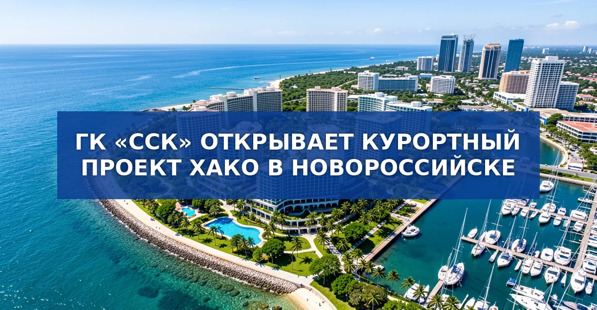 ГК ССК открывает масштабный курортный проект ХАКО в Новороссийске