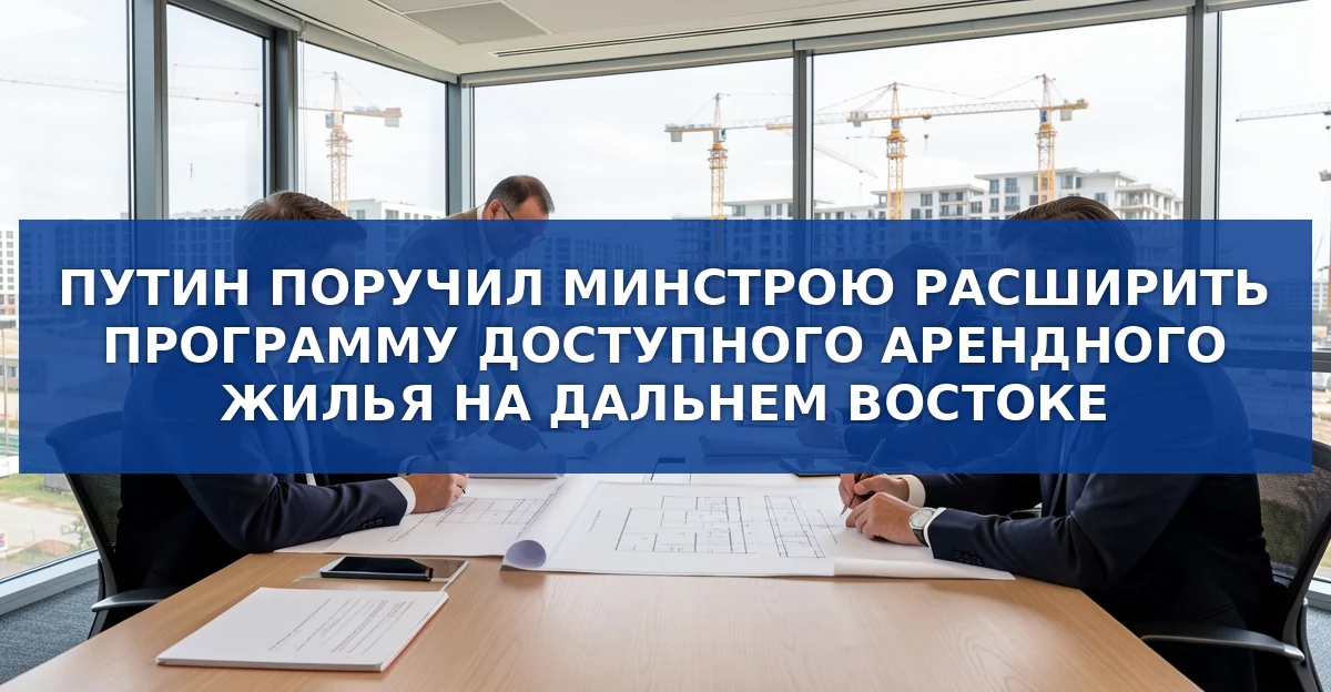 Путин поручил Минстрою расширить доступное арендное жильё на Дальнем Востоке