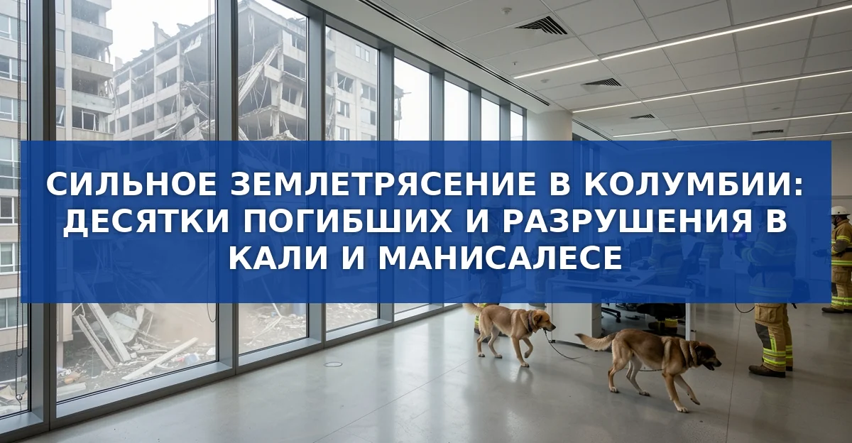 Сильное землетрясение в Колумбии: десятки погибших, разрушения в Кали и Манисалесе