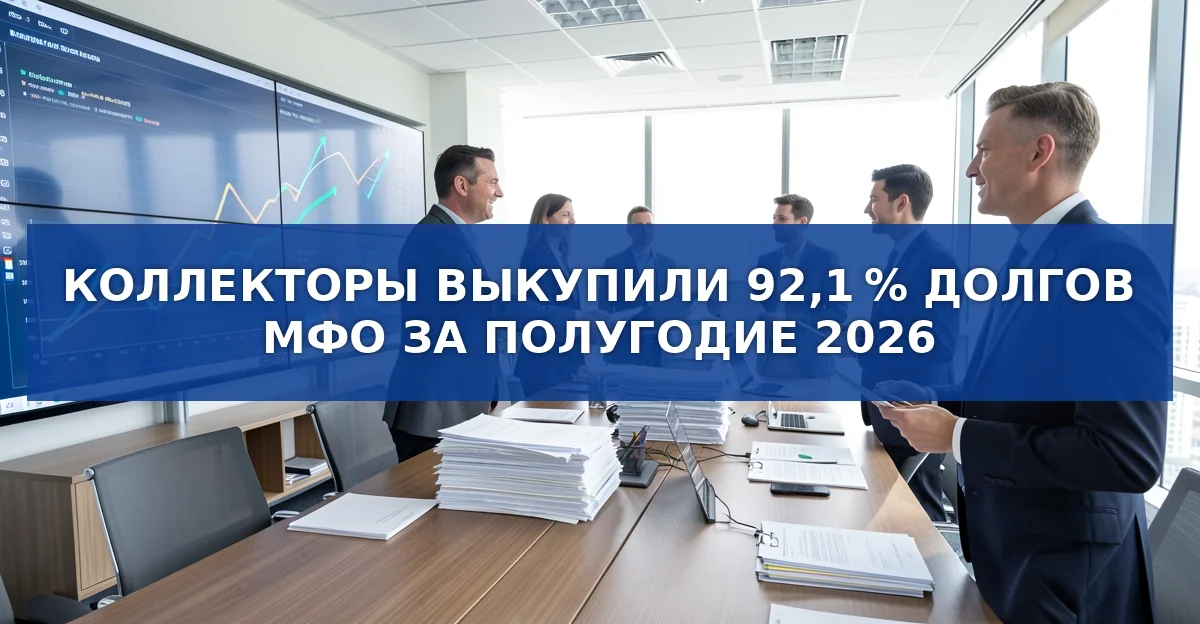 Коллекторы выкупили рекордные 92,1 % долгов микрофинансов в первой половине 2026 года