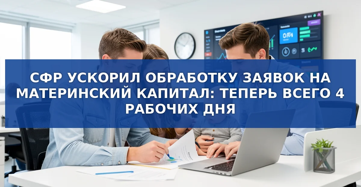 Сокращён срок рассмотрения заявок на материнский капитал до четырёх дней