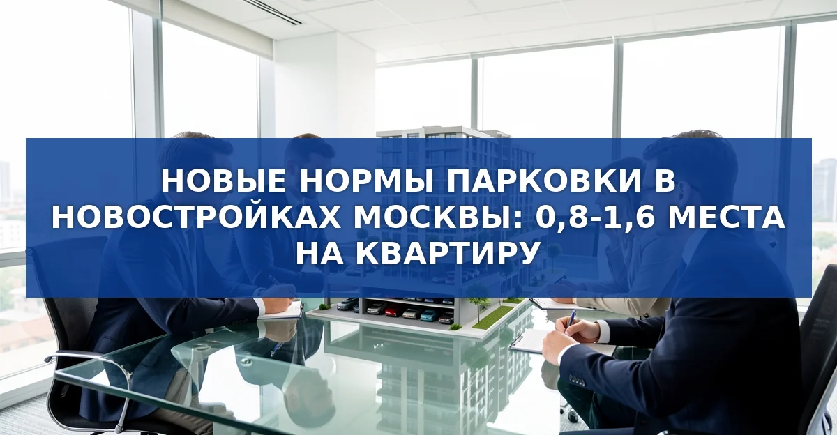 Новые нормы парковки в новостройках Москвы: что изменится для покупателей и застройщиков