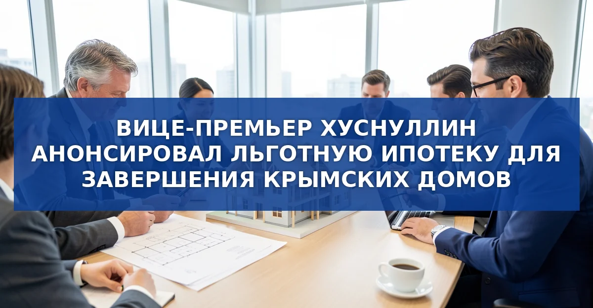 Крым получит льготную ипотеку для завершения половинных домов: детали правительственного пакета