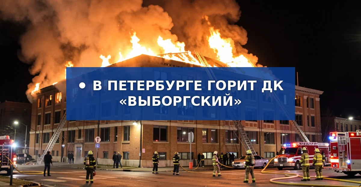 Пожар в ДК «Выборгский» в Санкт‑Петербурге: масштаб, эвакуация и действия спасателей
