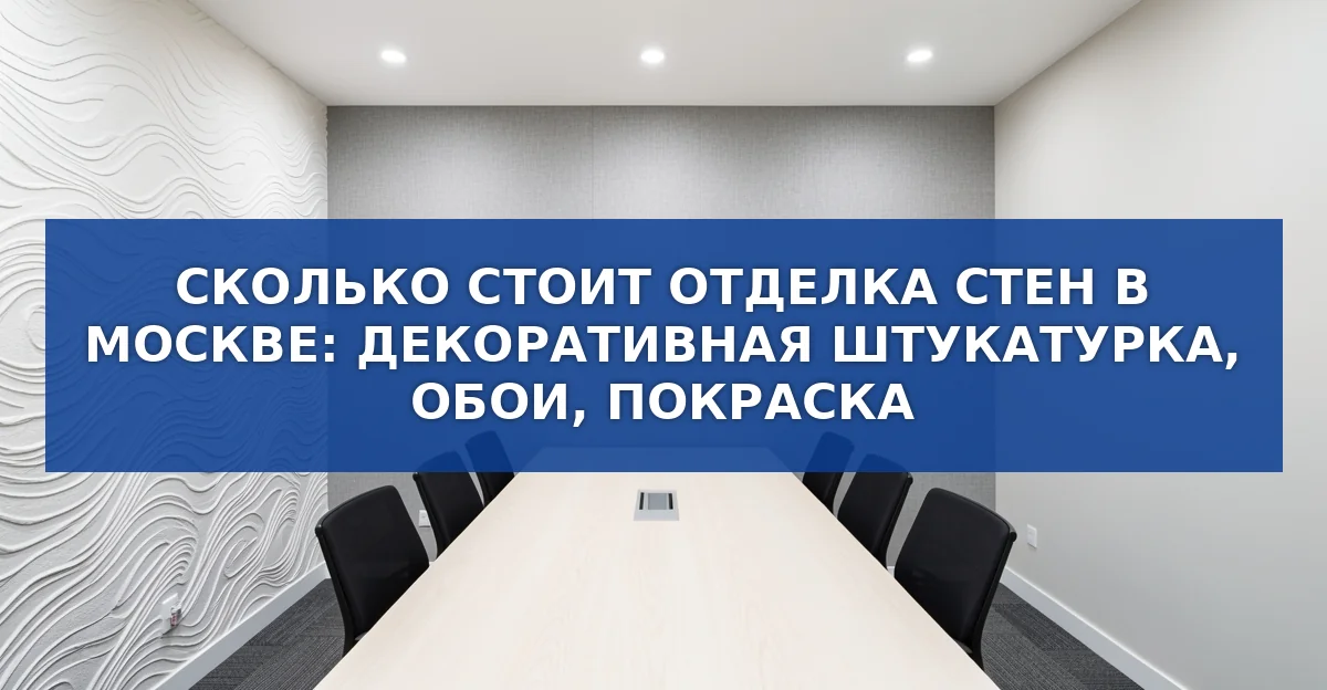 Сколько стоит отделка стен в квартире в Москве: штукатурка, обои, покраска