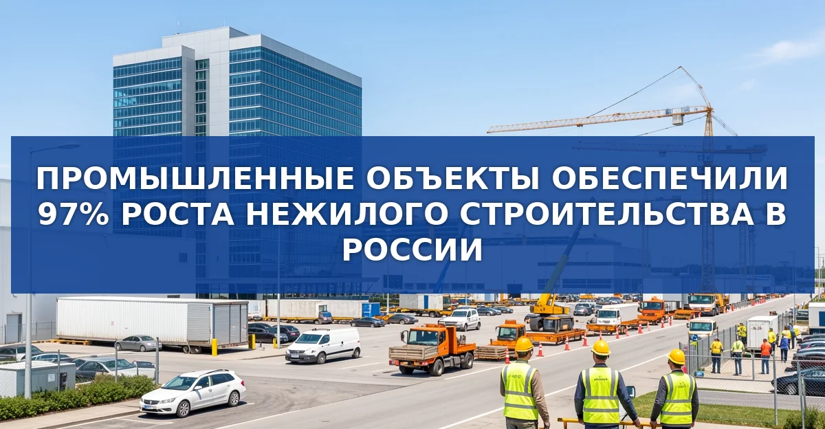 Промышленные объекты обеспечили 97 % роста нежилого строительства в России