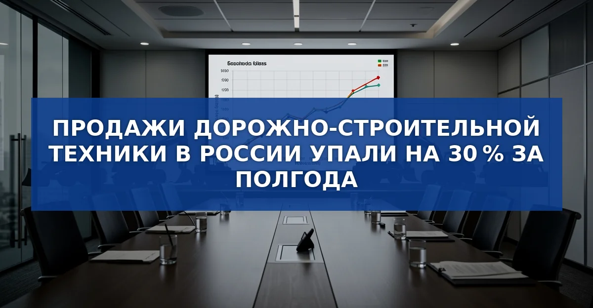 Продажи дорожно‑строительной техники в России за первое полугодие 2026 года: резкое падение и перспективы